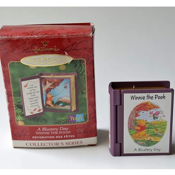 Hallmark 2000 Ornament A Blustery Day # 3 Winnie The Pooh Series NEW Vintage - Picture 1 of 8